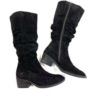 BORN Suede Slouch Boots (Sz 8.5)